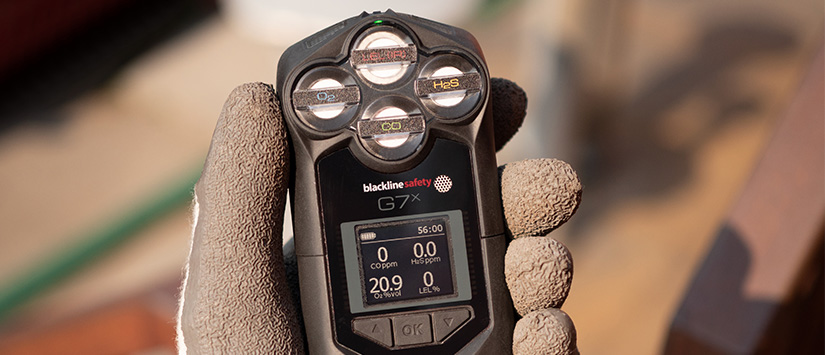 Detector de gás Blackline Safety G7x com comunicação via satélite Banner 825x355