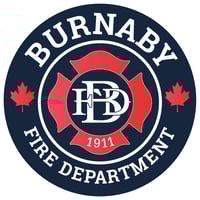 Logotipo do Corpo de Bombeiros de Burnaby