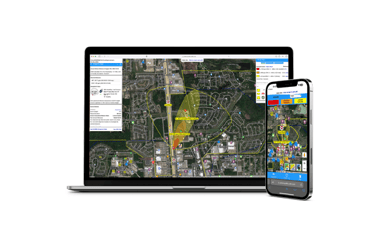 Acompanhe e preveja o tamanho, a velocidade e a direção de uma pluma em tempo real.