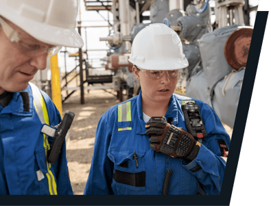 O G8 da Blackline era usado para conectar os funcionários em campo.