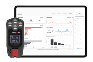 Dispositivo multigás Blackline G7 e software Blackline Live