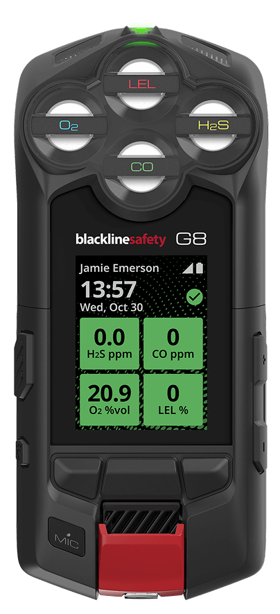 Dispositivo G8 em repouso