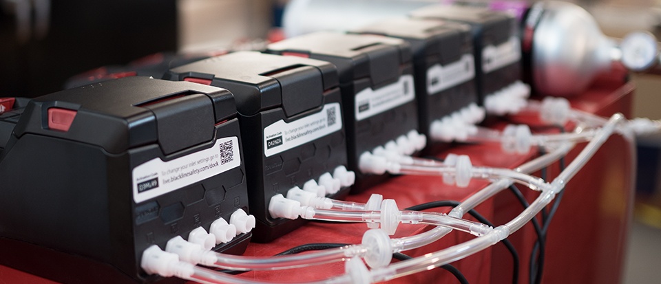 Sistema de detecção de gás Blackline Safety G7 Insight