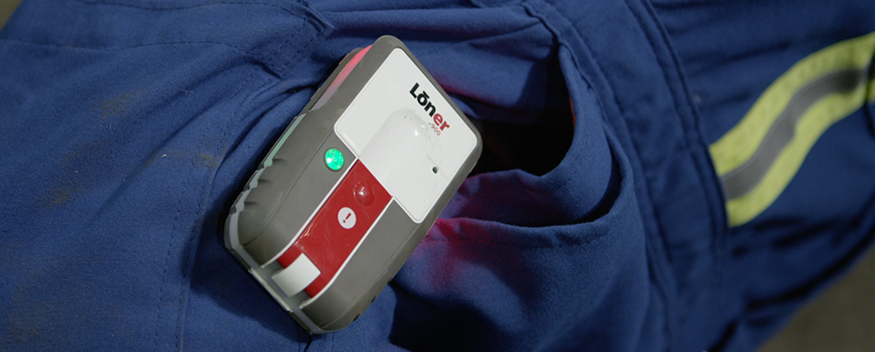 Imagens do blog — Alerta de detecção de queda da Blackline Safety no dispositivo Loner 900 para trabalho individual