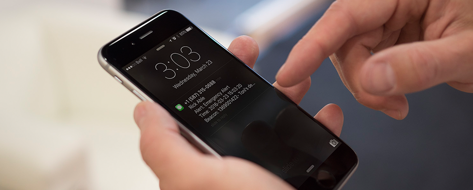 Imagens do blog — alerta no iPhone
